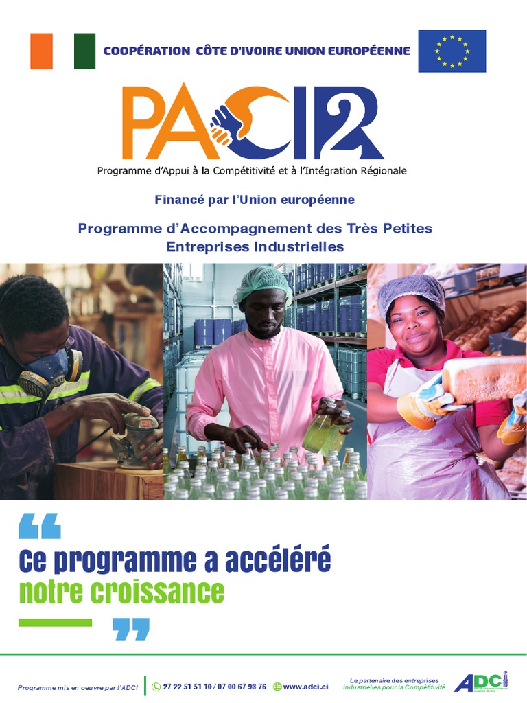 Programme PACIR 2 pour PME en Côte d'Ivoire | PDF | Commercialisation ...