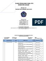 Kisi Dan Soal SBDP PTS Genap 22-23