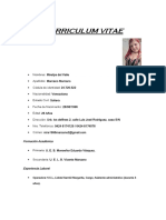 Curriculum Vitae: Formación Académica