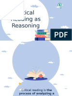 Critical Reading As Reasoning - RW