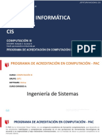 Centro de Informática Y Sistemas CIS: Computación Iii