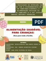 Parceria da Faculdade de Nutrição da PUC-Campinas promove alimentação saudável para crianças