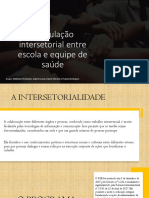 Articulação Intersetorial Entre Escola e Equipe de Saúde