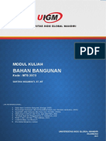 Modul Kuliah 9 - Bahan Bangunan - Uigm - 2021