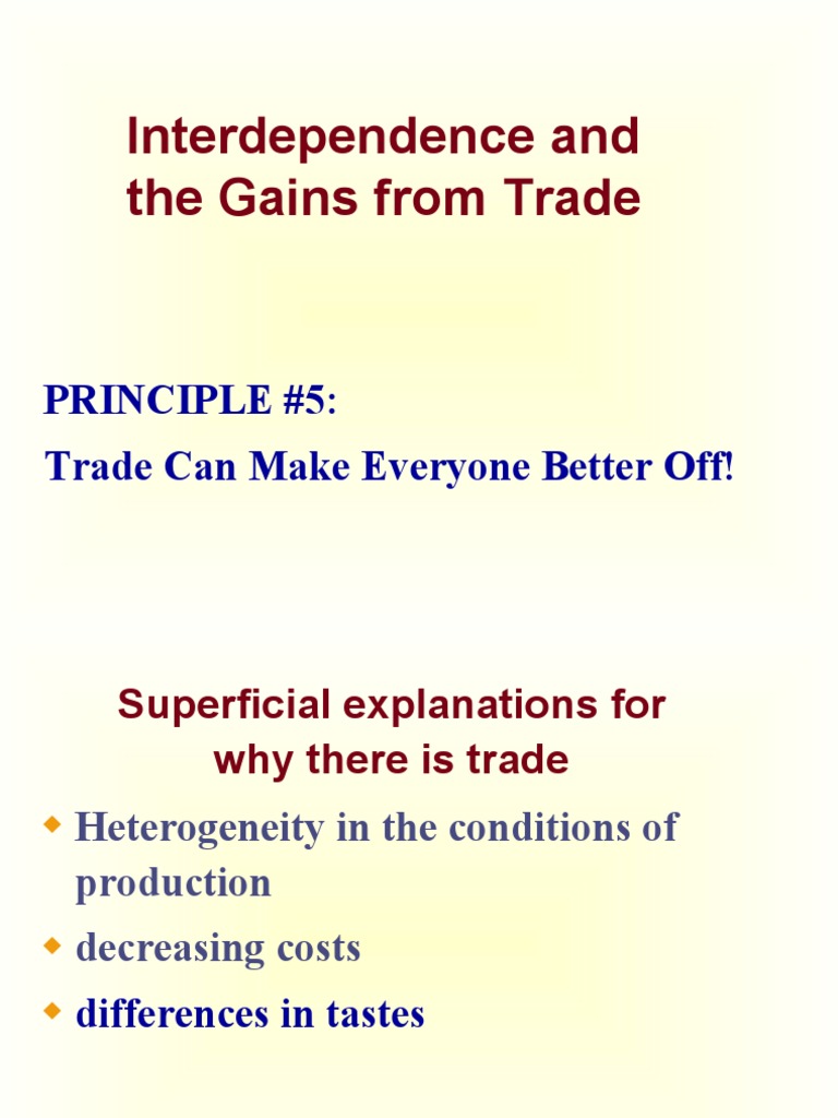The Gains from Specialization and Trade: An Example Using Gilligan and ...