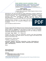 Pengurus Bedeng Wilayah Sumatera Utara: Surat Tugas NOMOR:R-0.... / PBW-DPN/II/2023