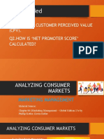 QUIZ: Graded: Q.1. Explain Customer Perceived Value (CPV) - Q2.How Is Net Promoter Score' Calculated?