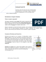 Organic Chemistry - Petroleum/Crude Oil