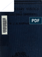 Elementary Statics of 2 & Dimensions R.J.a. Barnard 1921