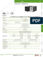 GT3A Series - Analog Timers: Key Features