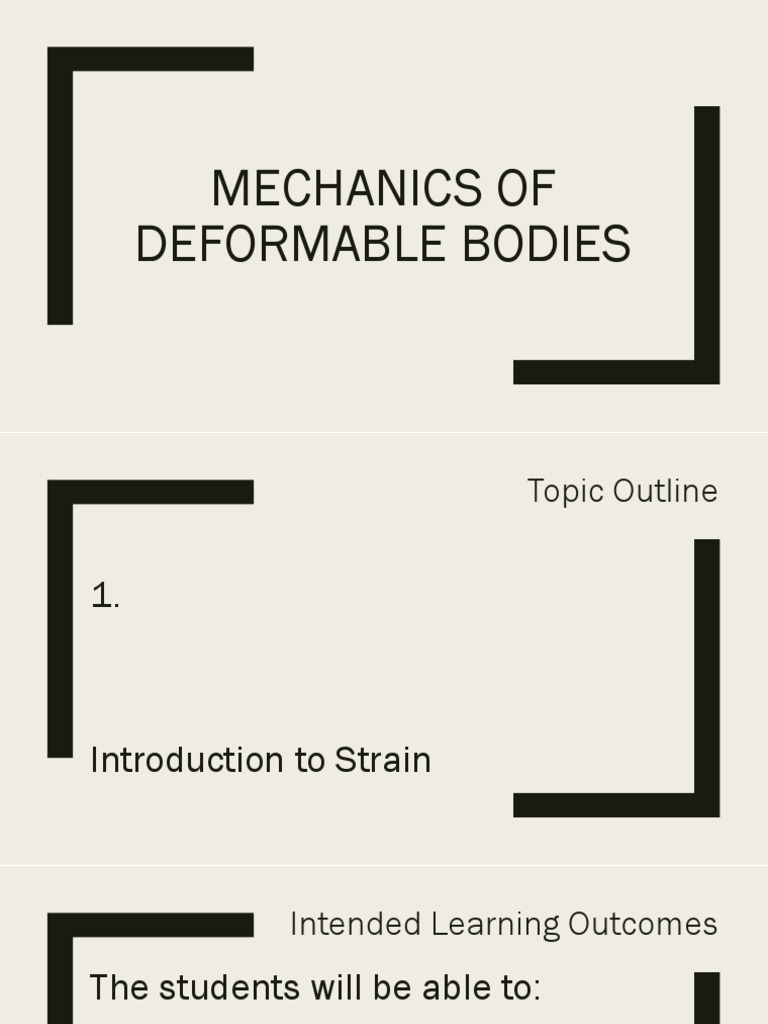 Understanding Strain in Deformable Bodies | PDF | Deformation ...