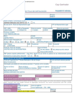 Proposta de Subscrição de Título de Capitalização Pagamento Mensal