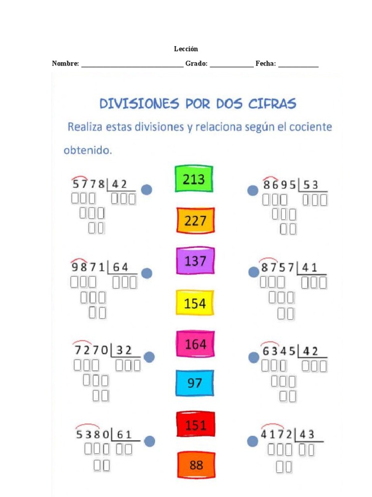 División 7mo, 8vo, 9no, 10mo | PDF