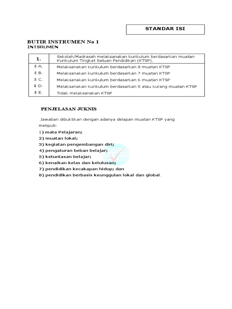 Butir Instrumen 01 | PDF | Karier & Perkembangan