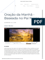 Oração Da Manhã - Baseada No Pai Nosso