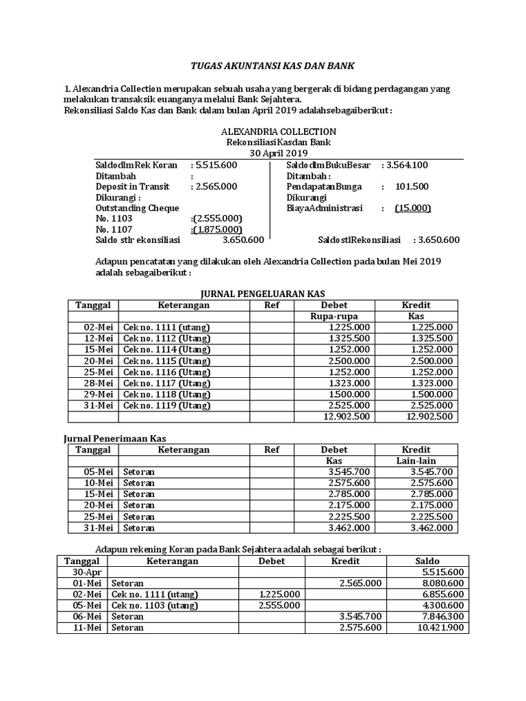 Kas Dan Bank | PDF