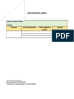 Matriz de Planificación Académica