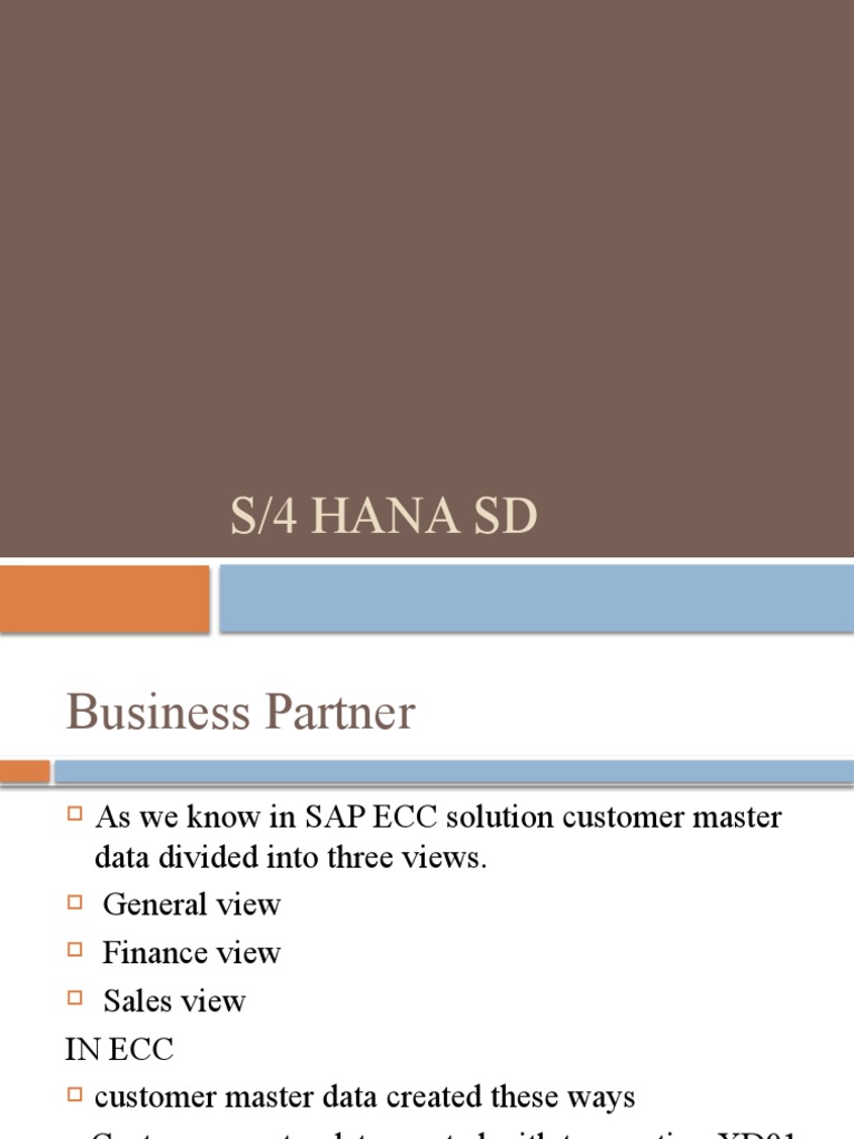 SAP S/4HANA SD Transition Guide | PDF | Database Transaction | Data ...