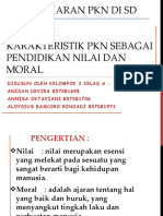 Pembelajaran PKN Di SD Modul 2 Karakteristik PKN Sebagai Pendidikan Nilai Dan Moral