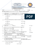 1st Periodical Exam - General Mathematics