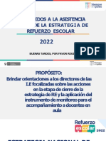 Bienvenidos A La Asistencia Técnica de La Estrategia de Refuerzo Escolar