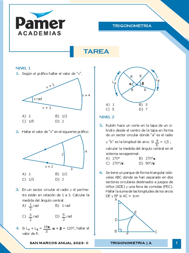 Trigonometría Pamer | PDF | Geometría del plano euclidiano | Matemáticas
