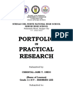 Surigao del Norte National High School Portfolio in Practical Research