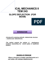 Technical Mechanics II Slope Deflection Beam Analysis