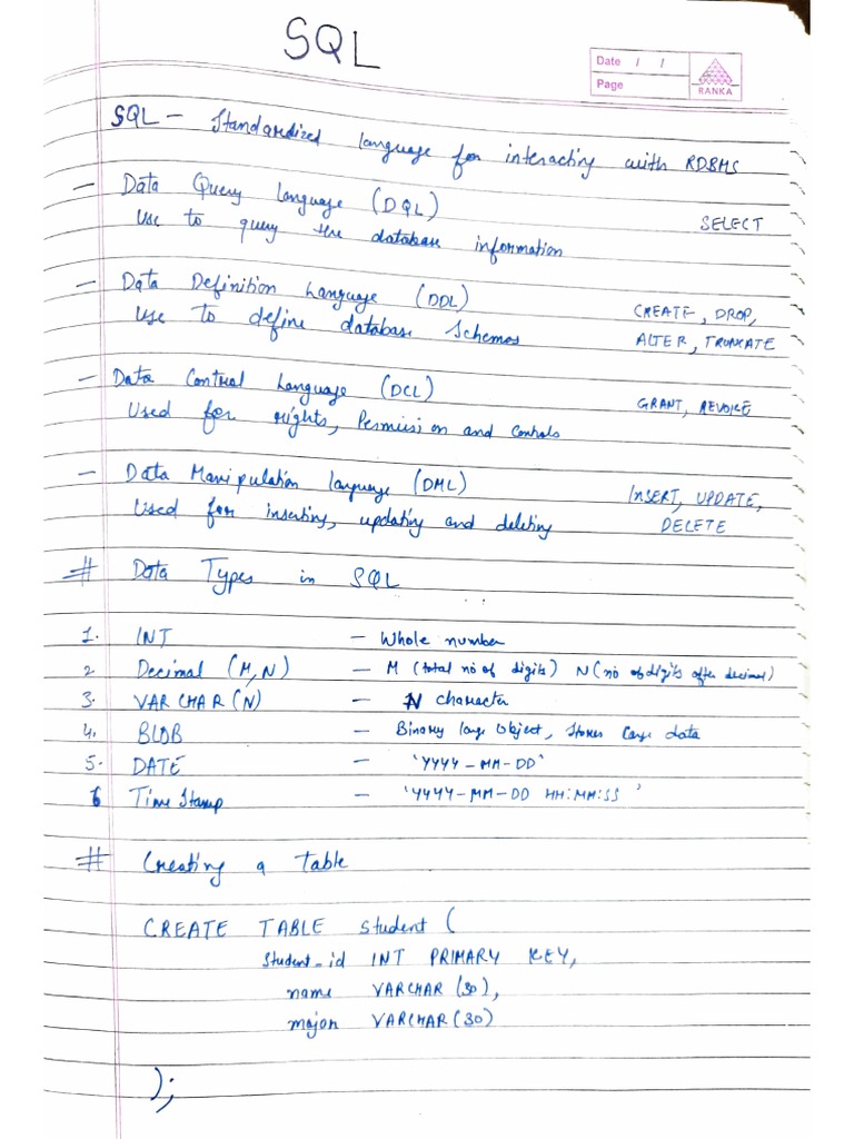 SQL (Basic) | PDF | Databases | Data Model