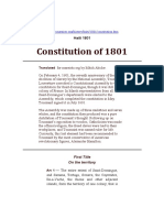 Constitution of 1801: Haiti 1801