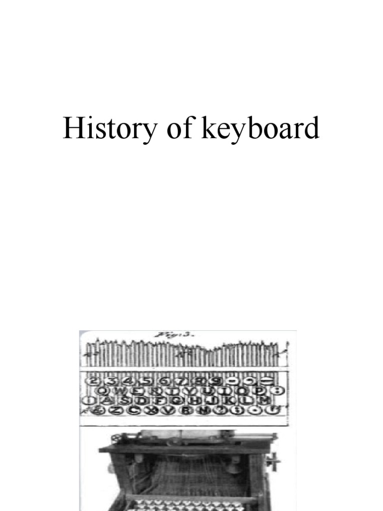 History of Keyboard PDF
