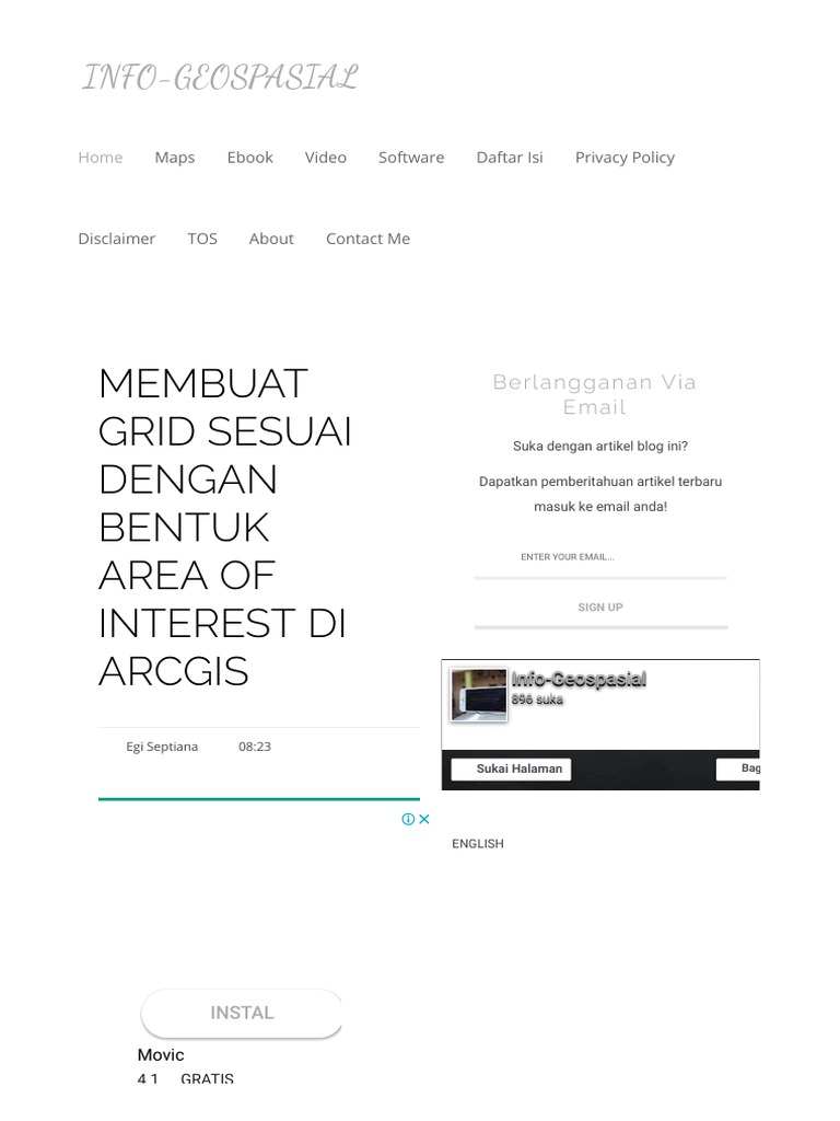 Membuat Grid Sesuai Dengan Bentuk Area Of Interest Di Arcgis Info
