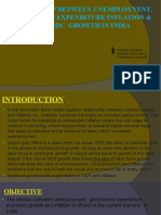 Unemployment, Government Expenditure. Inflation and Their Effect On Indian Economy