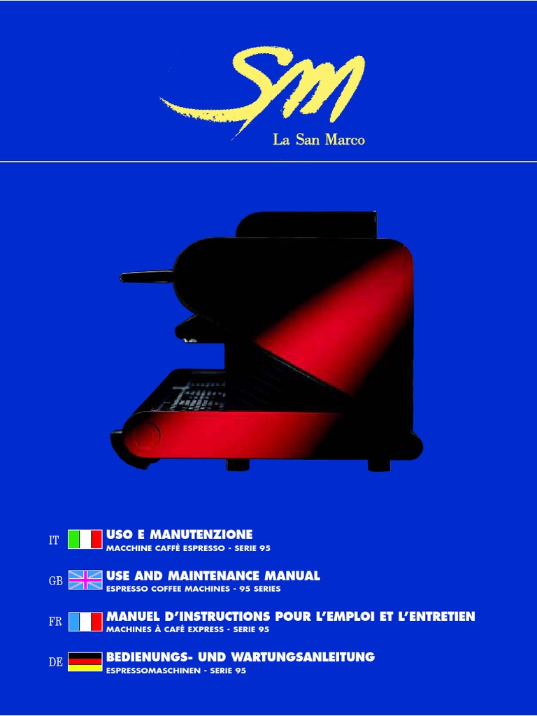 Espresso Machine Manual | Download Free PDF | Valve | Water Heating