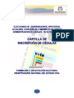 Cartilla Inscripcion Cédulas 2011