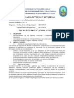 Máquinas Eléctricas Y Estáticas: FECHA DE PRESENTACIÓN: 05/09/2022