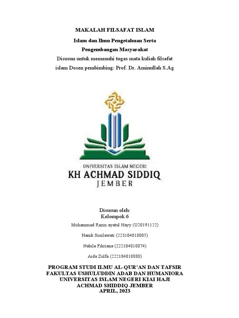 Hubungan Ilmu dan Agama dalam Islam | PDF
