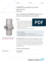 VARIVENT Assembly For Process Photometers CUA261