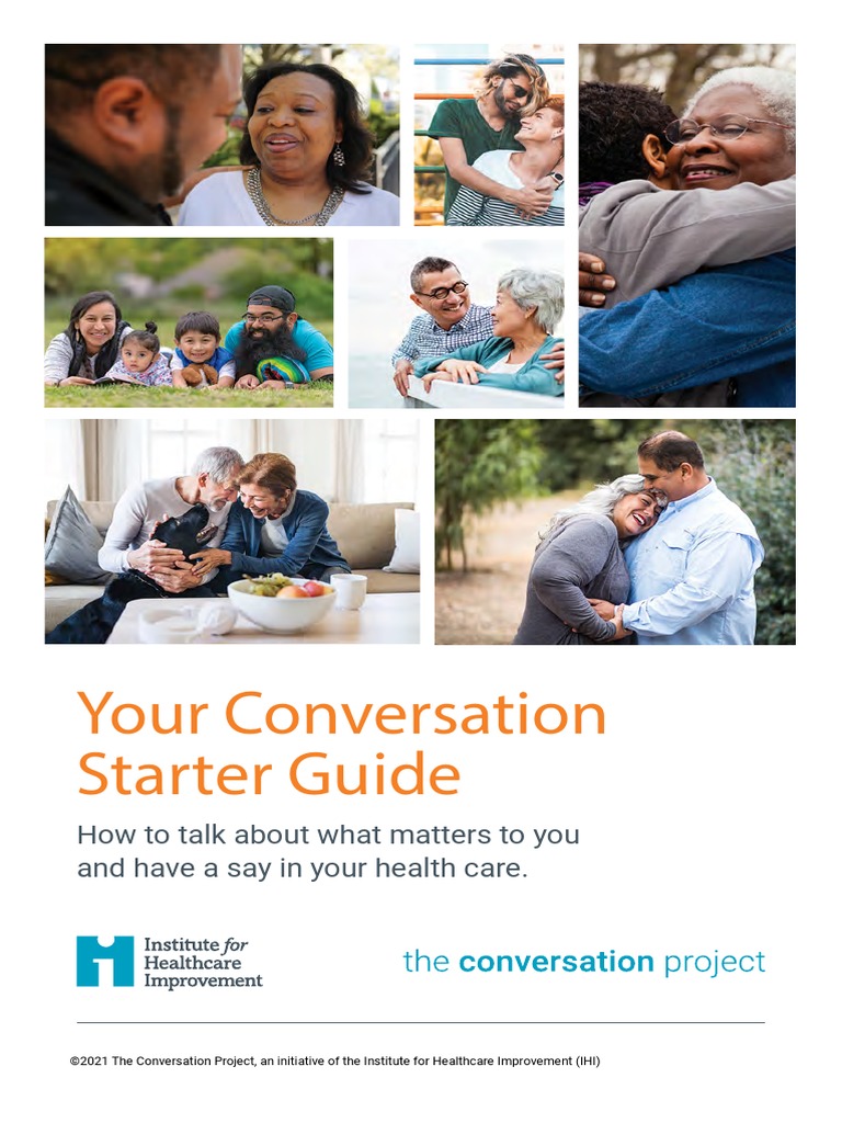 Conversation Starter Guide PDF End Of Life Care Health Sciences