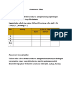 Assesment keterampilan dan sikap