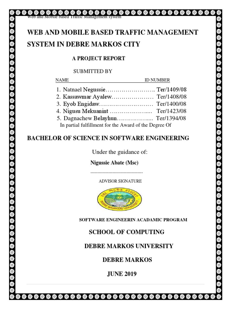 Traffic Management System Final Project Report | PDF | World Wide Web ...