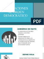 Alteraciones Al Orden Democratico