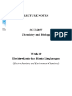 SCIE 6057 Lecturer Notes - W10 Chemistry-Biology