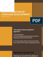 Neurocognition of Language Development: Louella E. Colacion