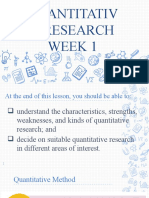 Quantitativ E Research Week 1