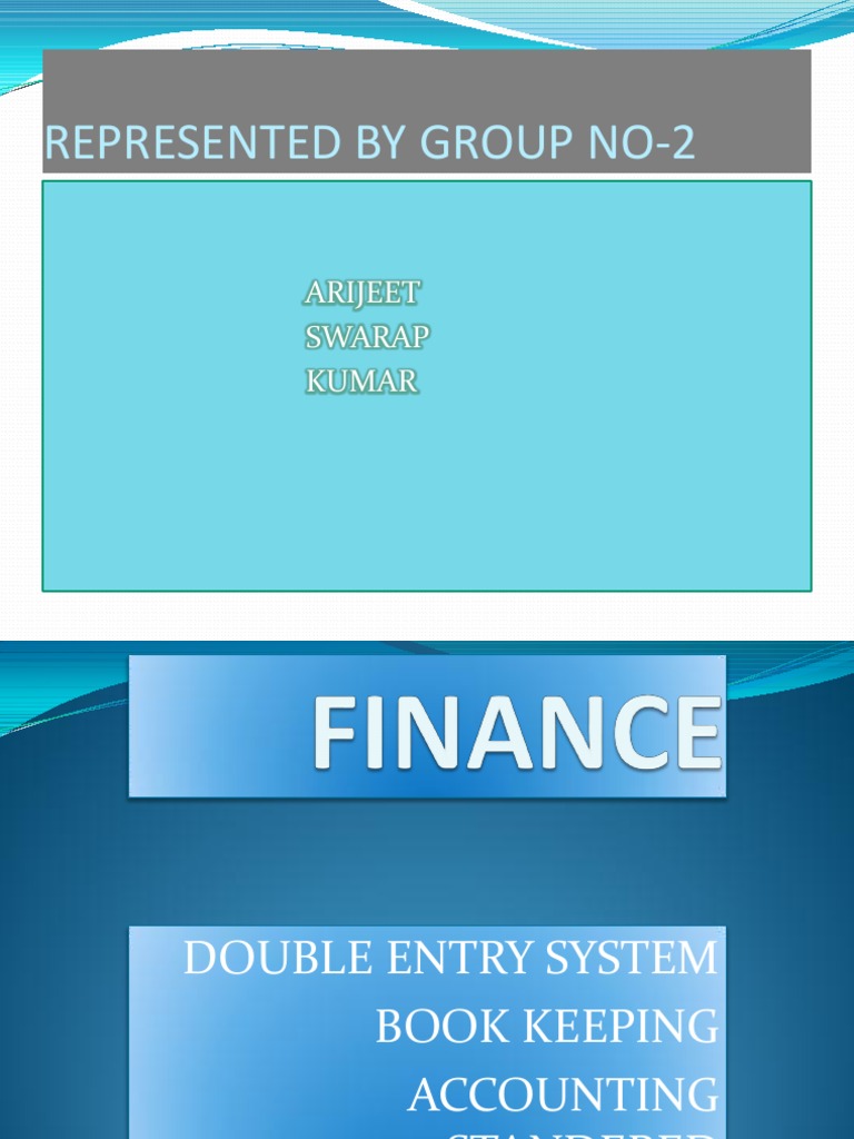 Double Entry System & Accounting Standards | PDF | Financial Statement ...