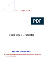 VLSI Design Flow: FET Operation and Characteristics