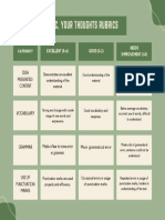 1 Pic, Your Thoughts Rubrics: EXCELLENT (5-4) GOOD (3-2) Needs Improvement (1-0)