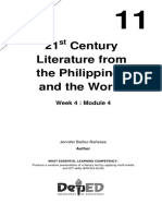 21st Century Literature Week 4