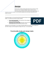 Functional Design: Functionality Levels and Design Tasks